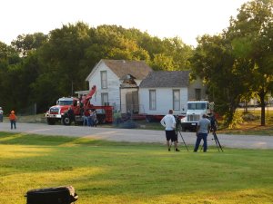 Miss Belle's house being moved 10 August 2025